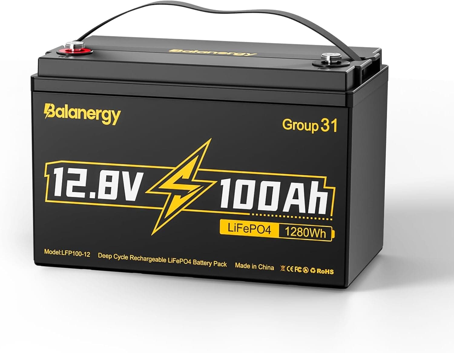 LiTime 12V 560Ah 250A Low Temp BMS LiFePO4 Battery For Solar Off-grid